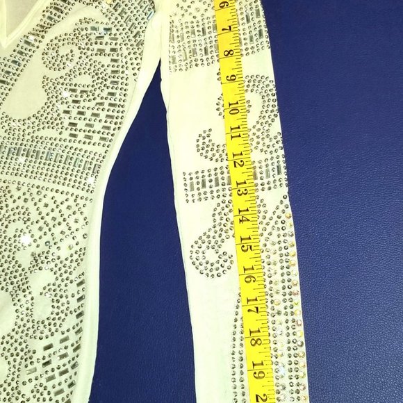 White Bling Mini Dress - Picture 7 of 11